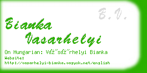 bianka vasarhelyi business card
